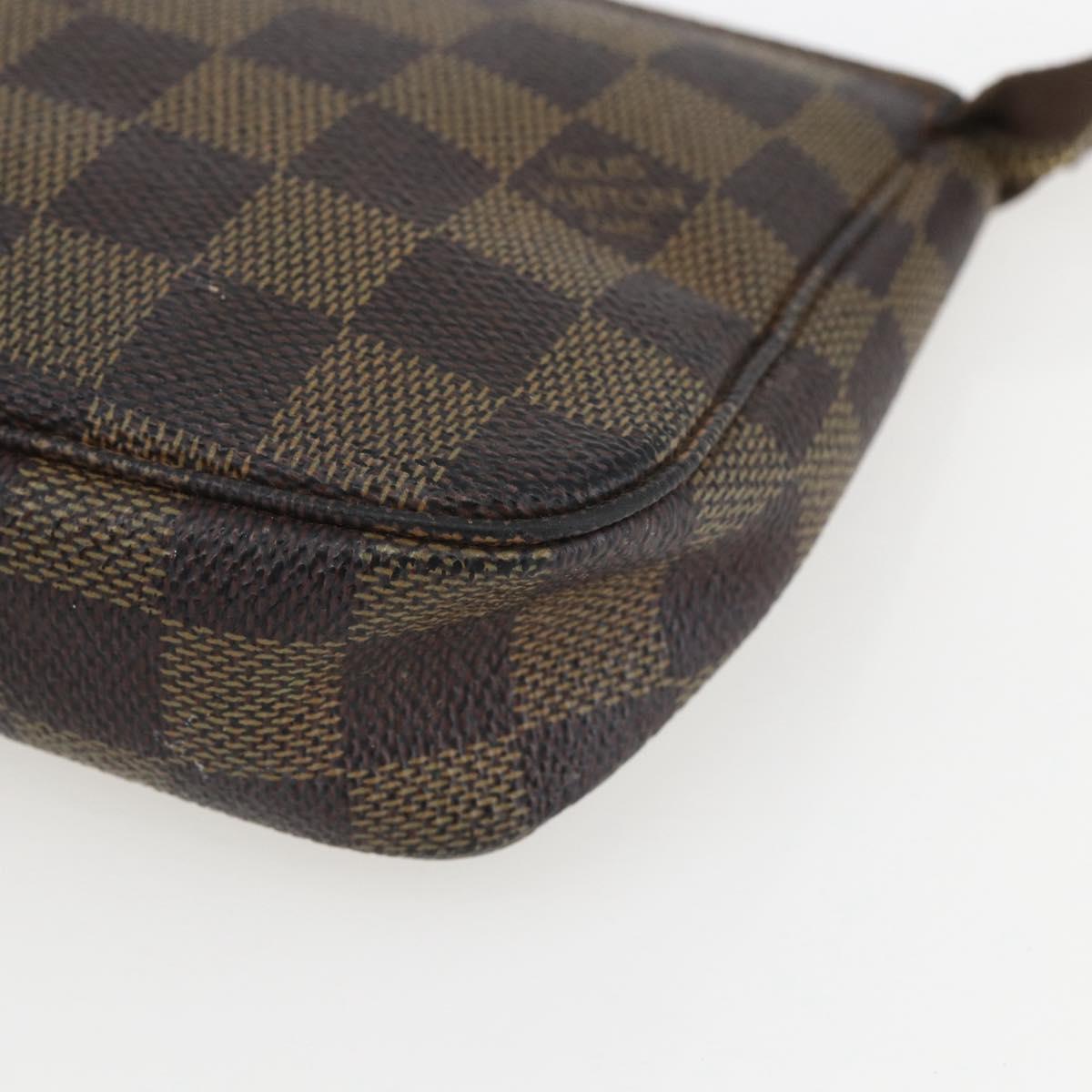 LOUIS VUITTON Damier Ebene Pochette Accessoires Pouch N41206 LV Auth 162558