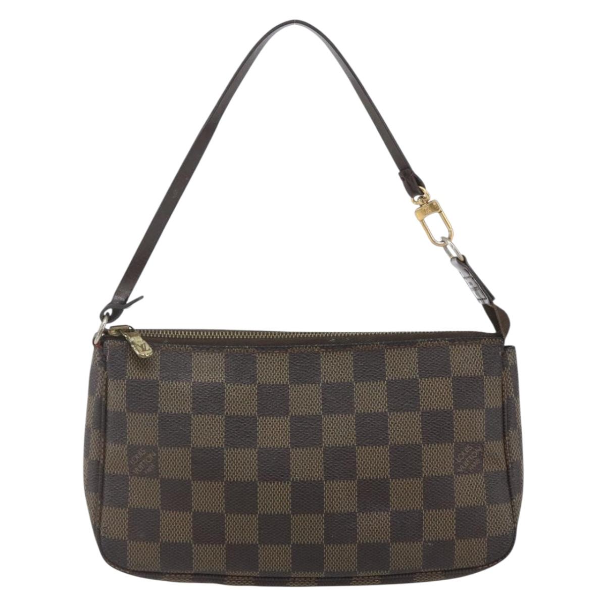 LOUIS VUITTON Damier Ebene Pochette Accessoires Pouch N41206 LV Auth 162558