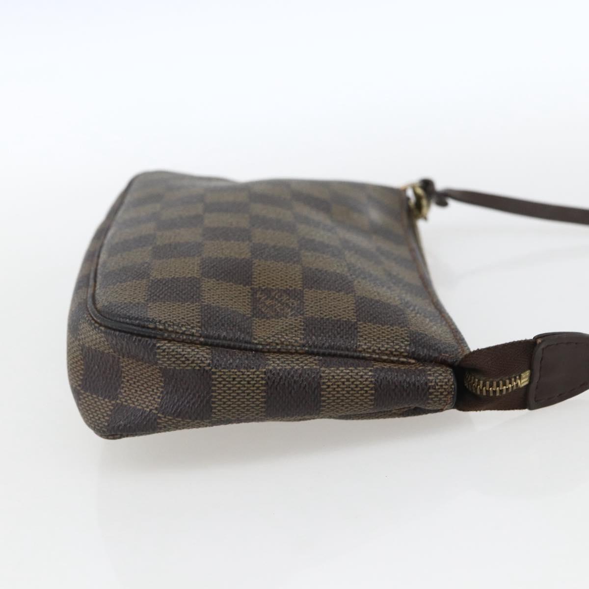 LOUIS VUITTON Damier Ebene Pochette Accessoires Pouch N41206 LV Auth 162558