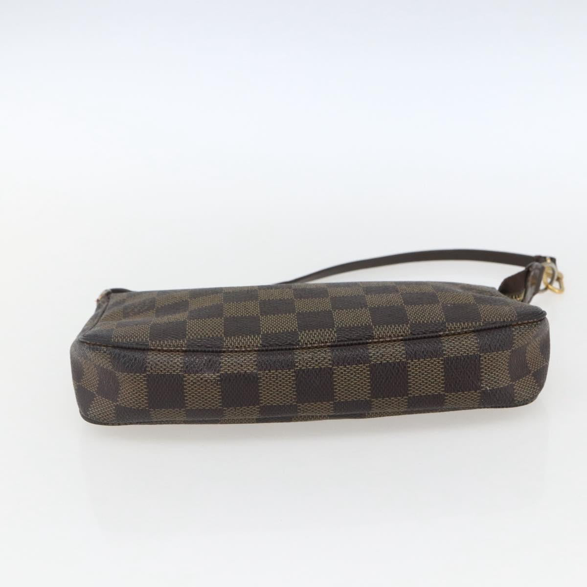 LOUIS VUITTON Damier Ebene Pochette Accessoires Pouch N41206 LV Auth 162558