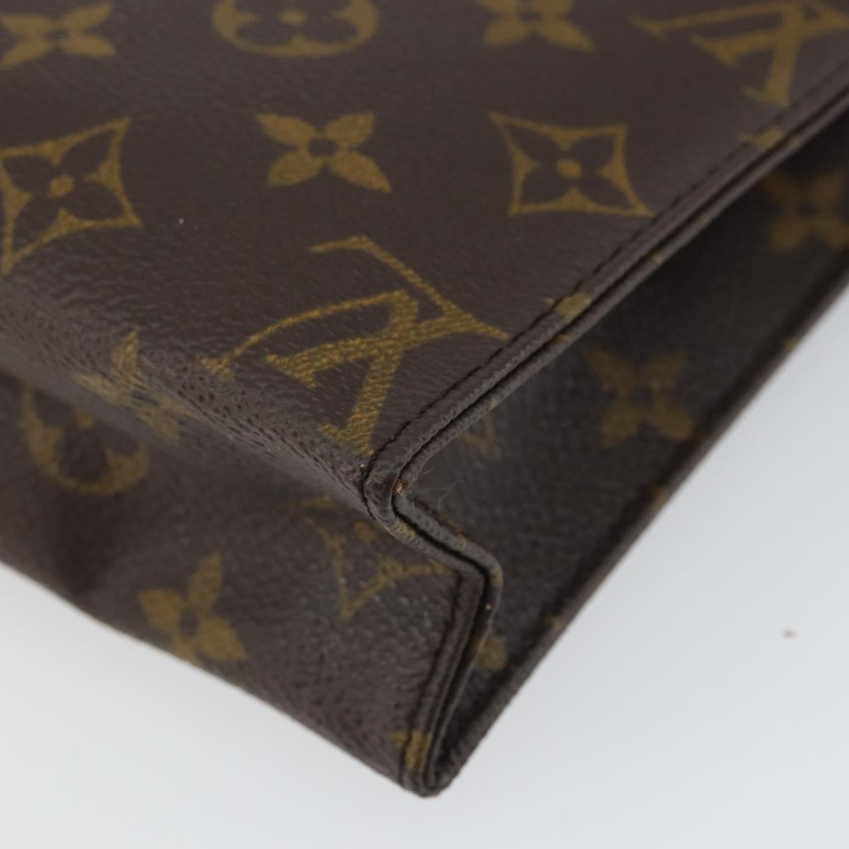 LOUIS VUITTON Monogram Poche Toilette 19 Pouch M47544 LV Auth 162560