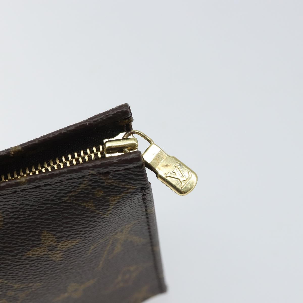 LOUIS VUITTON Monogram Poche Toilette 19 Pouch M47544 LV Auth 162560