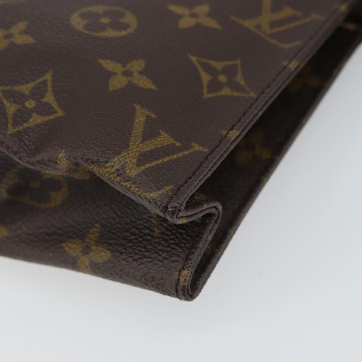 LOUIS VUITTON Monogram Poche Toilette 19 Pouch M47544 LV Auth 162560
