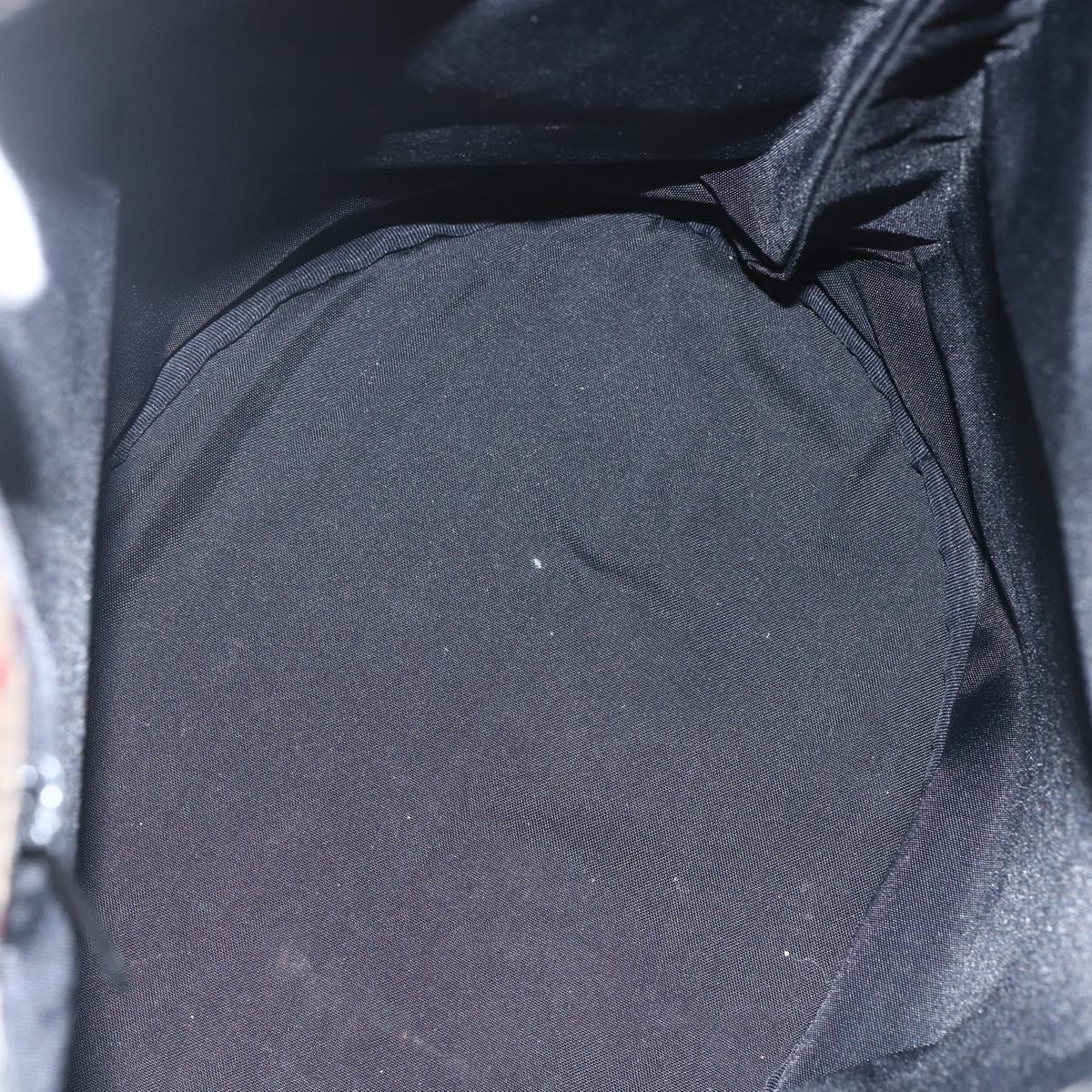 Burberrys Nova Check Blue Label Tote Bag Nylon Beige Silver Auth 162570