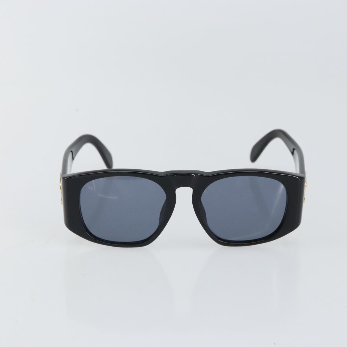 CHANEL Sunglasses plastic Black CC Auth 162582