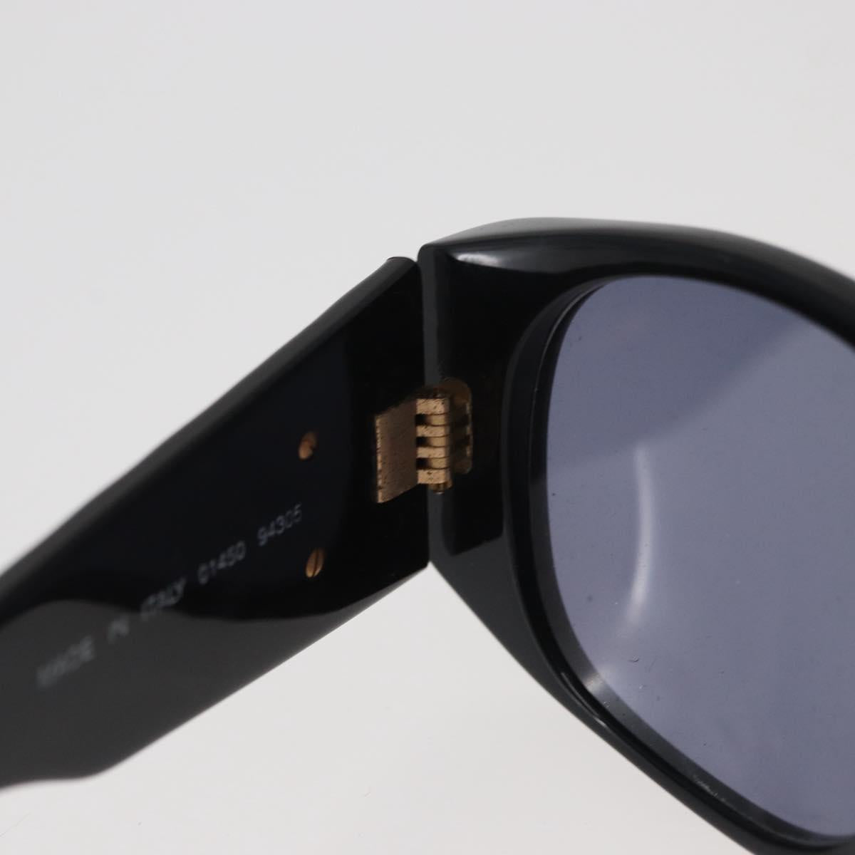 CHANEL Sunglasses plastic Black CC Auth 162592