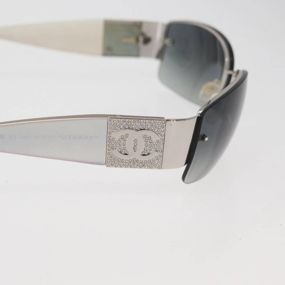 CHANEL Sunglasses plastic Opal CC Auth 162593