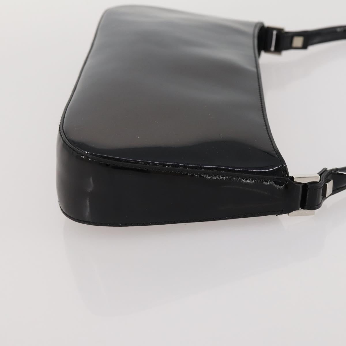 Salvatore Ferragamo Hand Bag Patent leather 3 Set White Black Navy Auth 162600