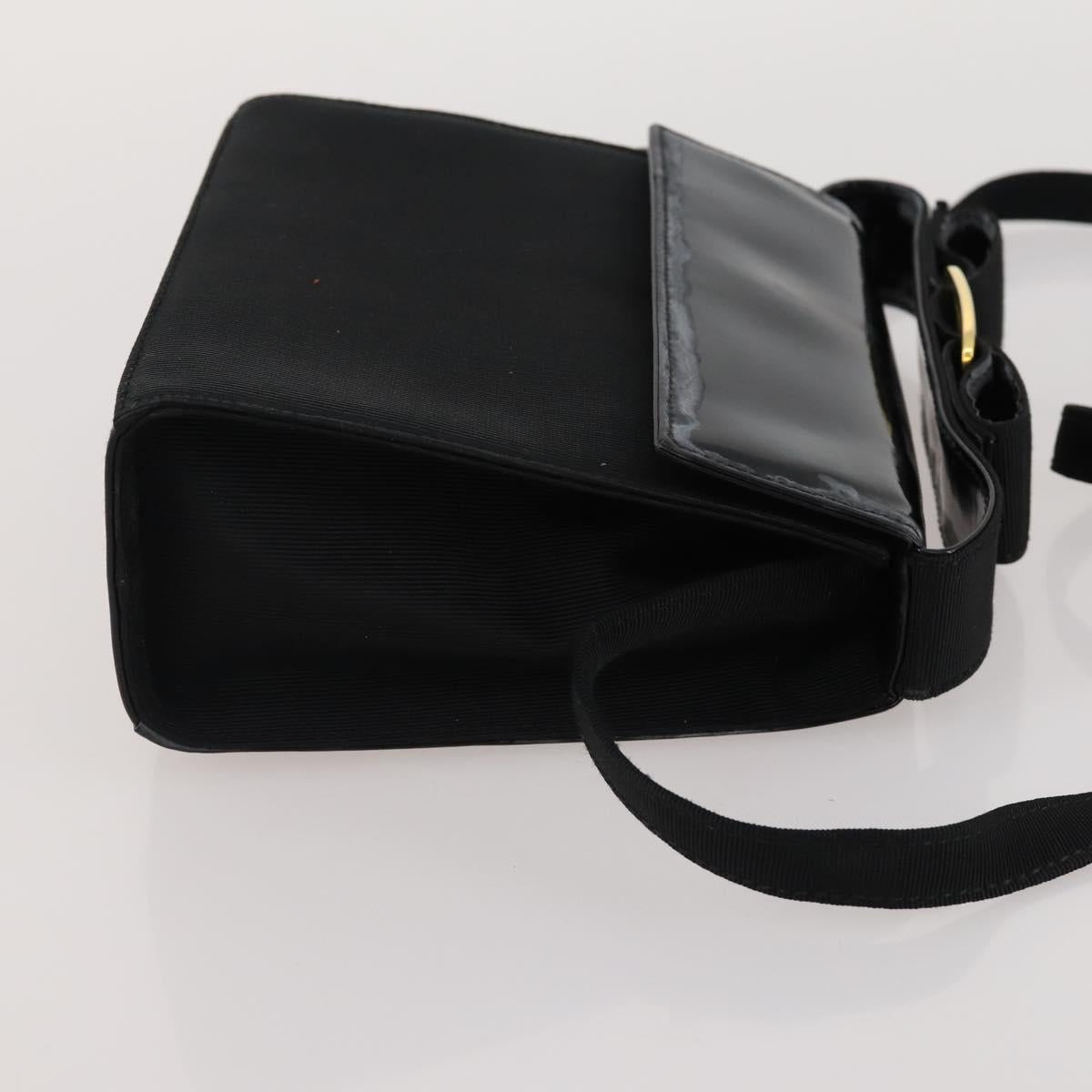 Salvatore Ferragamo Hand Bag Patent leather 3 Set White Black Navy Auth 162600