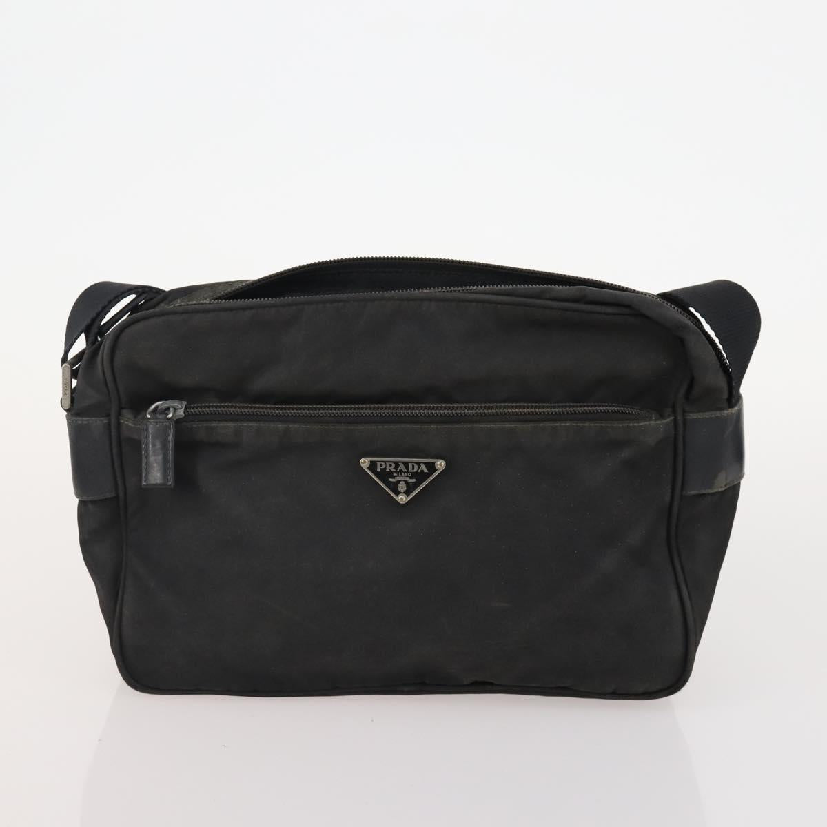 PRADA Hand Bag Nylon 3 Set Black Auth 162603