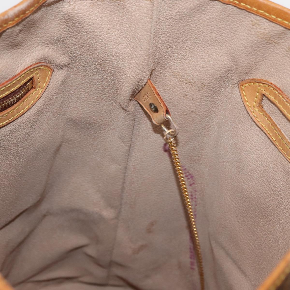 LOUIS VUITTON Monogram Bucket GM Shoulder Bag M42236 LV Auth 162681