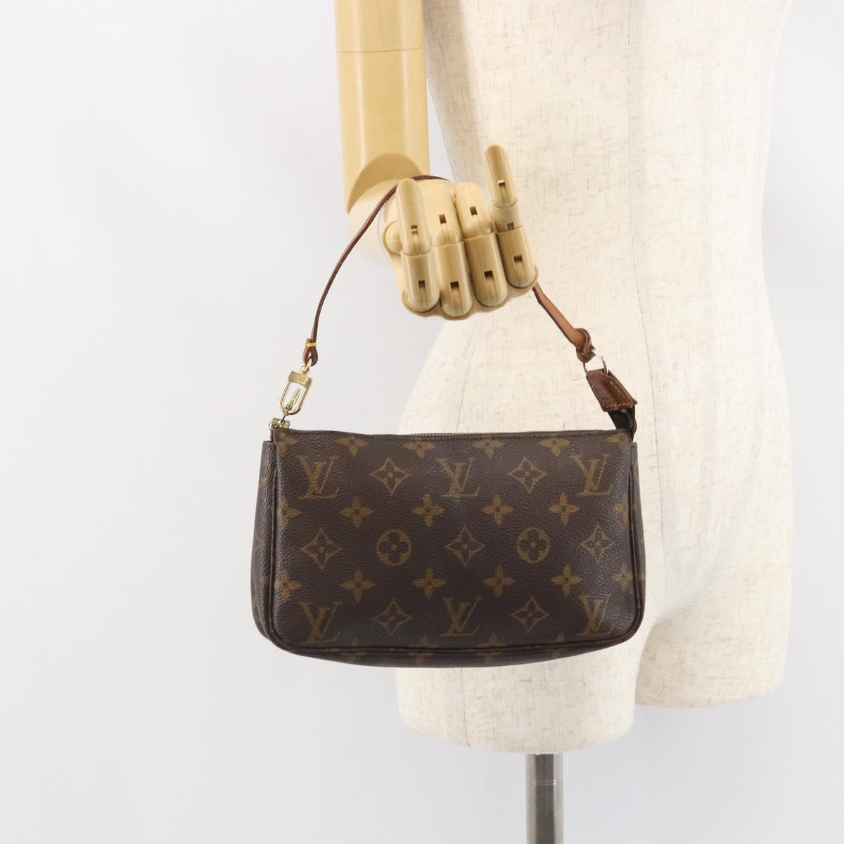 LOUIS VUITTON Monogram Pochette Accessoires Pouch M51980 LV Auth 162690