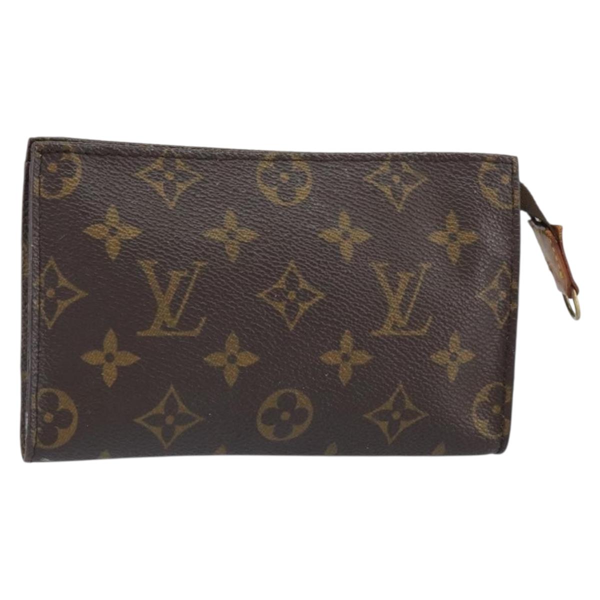 LOUIS VUITTON Monogram Bucket PM Accessory Pouch LV Auth 162695