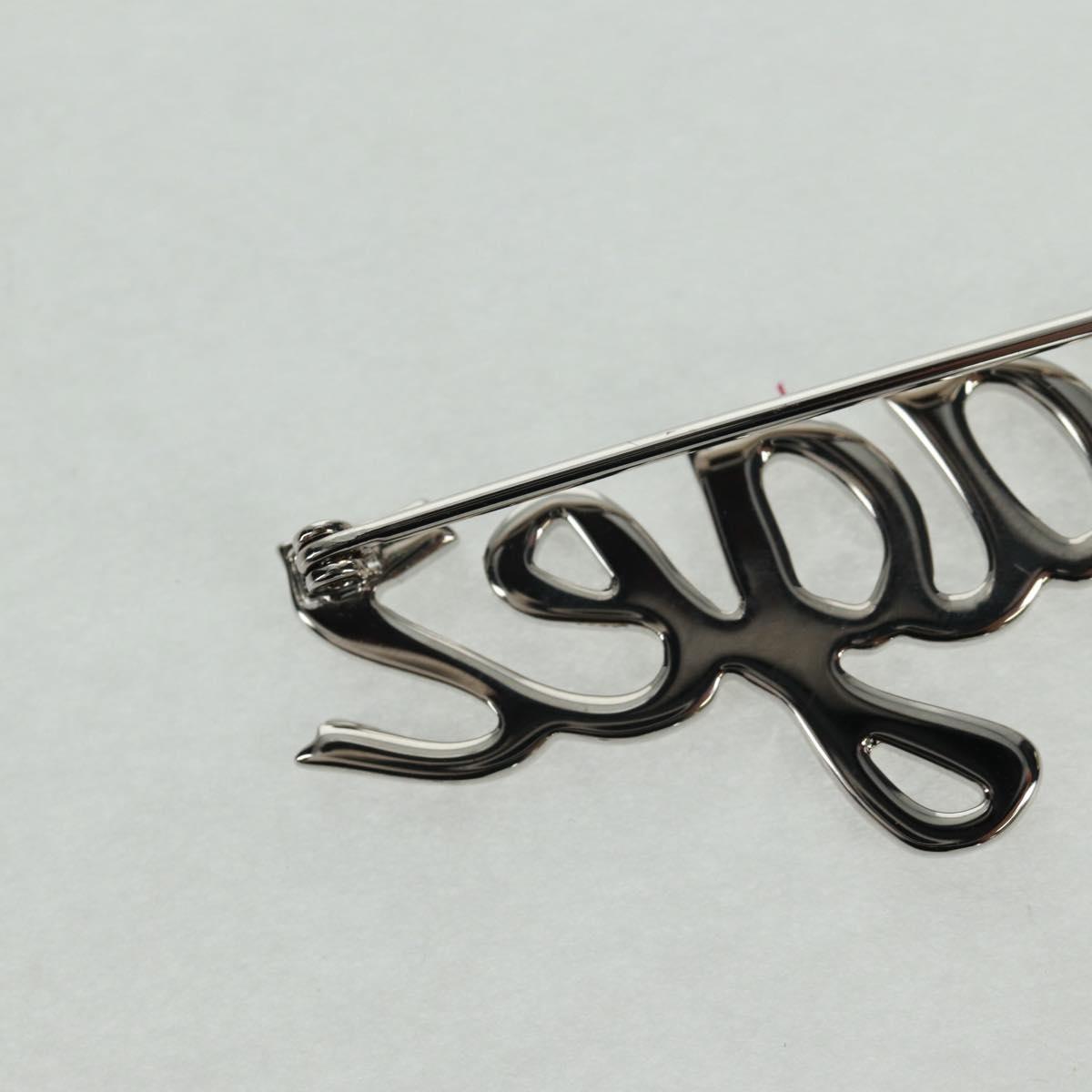 LOUIS VUITTON VolezVoguezVoyagez Brooch metal Silver M62507 LV Auth 162715M
