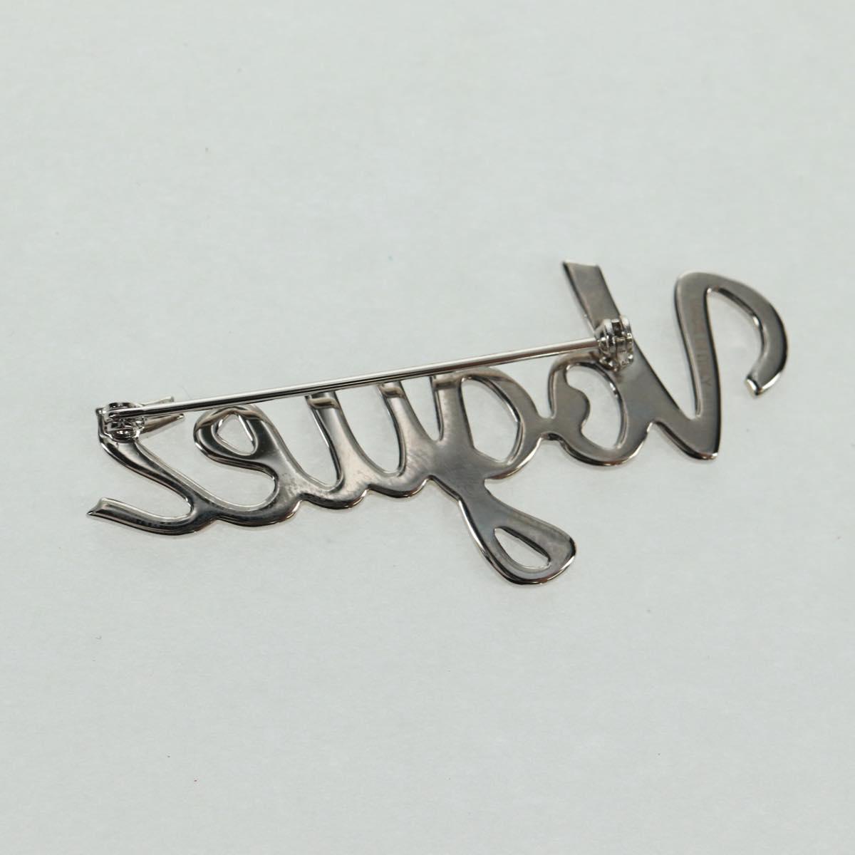 LOUIS VUITTON VolezVoguezVoyagez Brooch metal Silver M62507 LV Auth 162715M