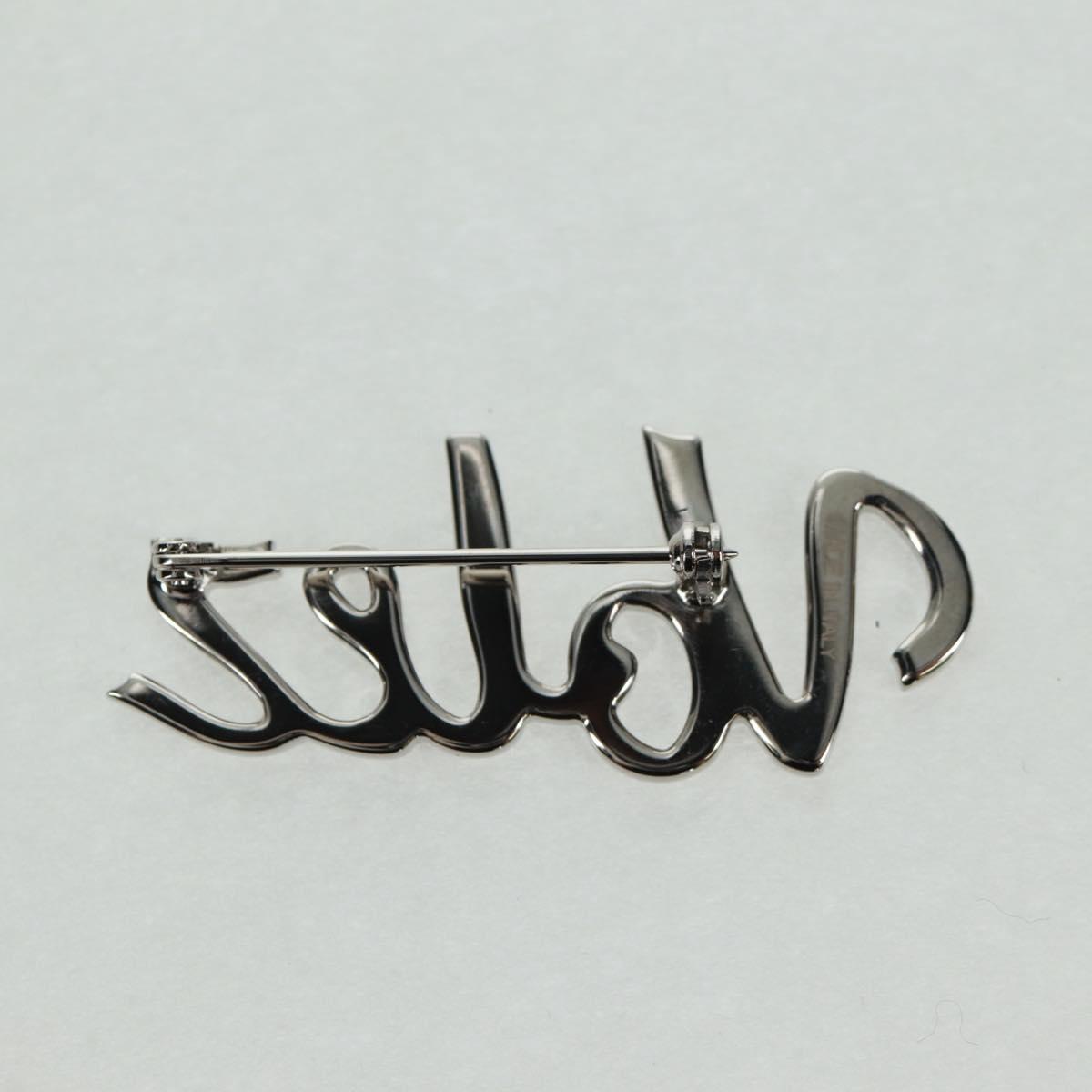 LOUIS VUITTON VolezVoguezVoyagez Brooch metal Silver M62507 LV Auth 162715M