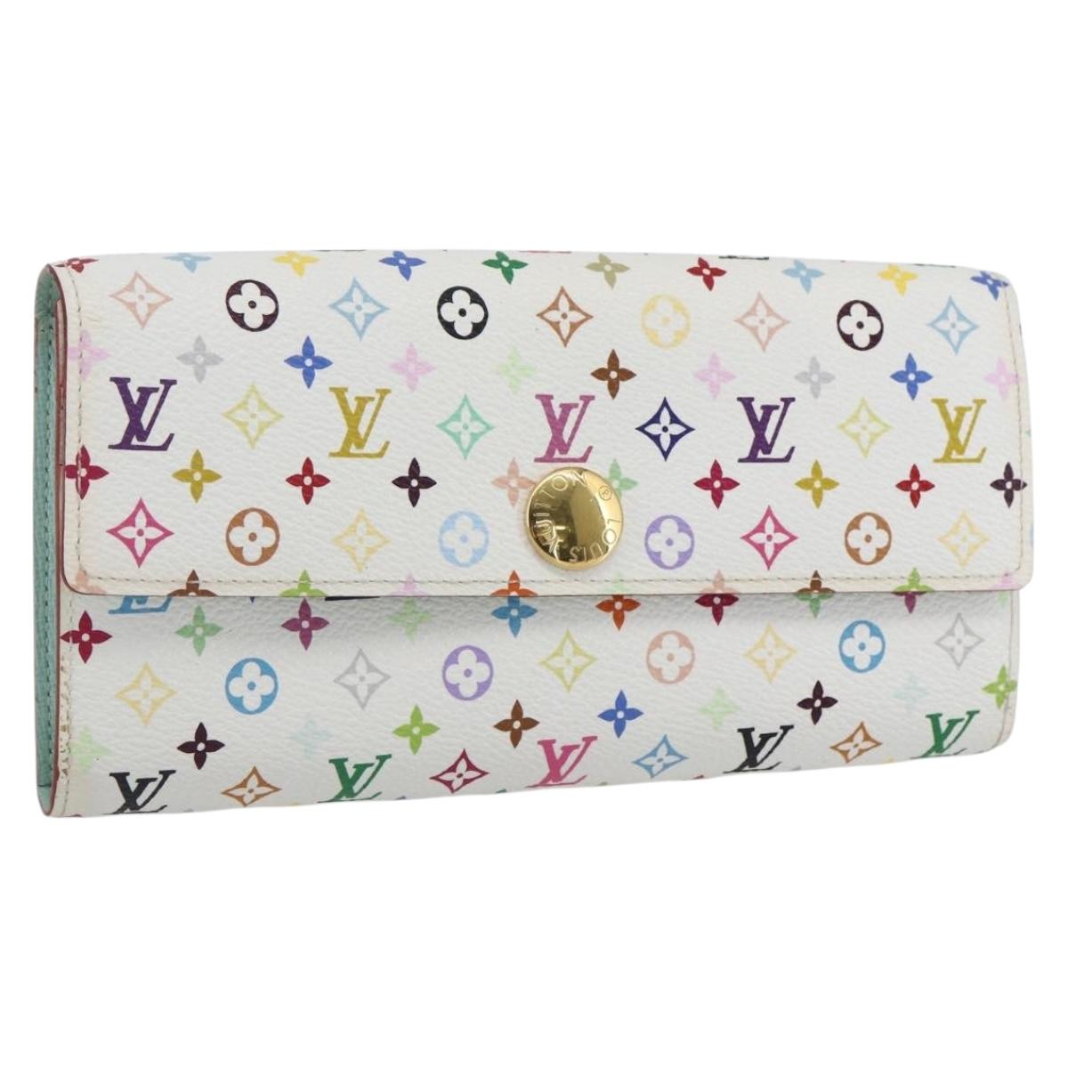 LOUIS VUITTON Monogram Multicolor Portefeuille Sarah Wallet M93745 Auth 162716V