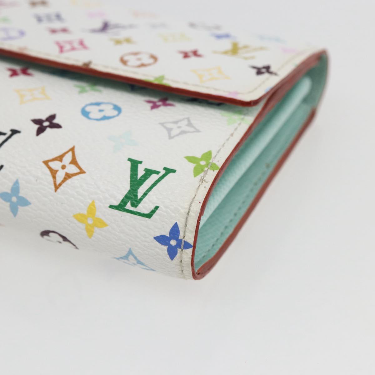 LOUIS VUITTON Monogram Multicolor Portefeuille Sarah Wallet M93745 Auth 162716V