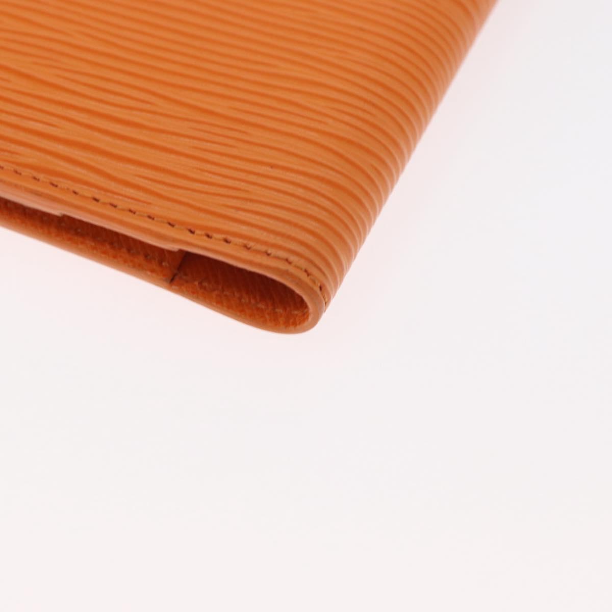 LOUIS VUITTON Epi Agenda Mini Day Planner Cover Mandarin R20007H LV Auth 162717