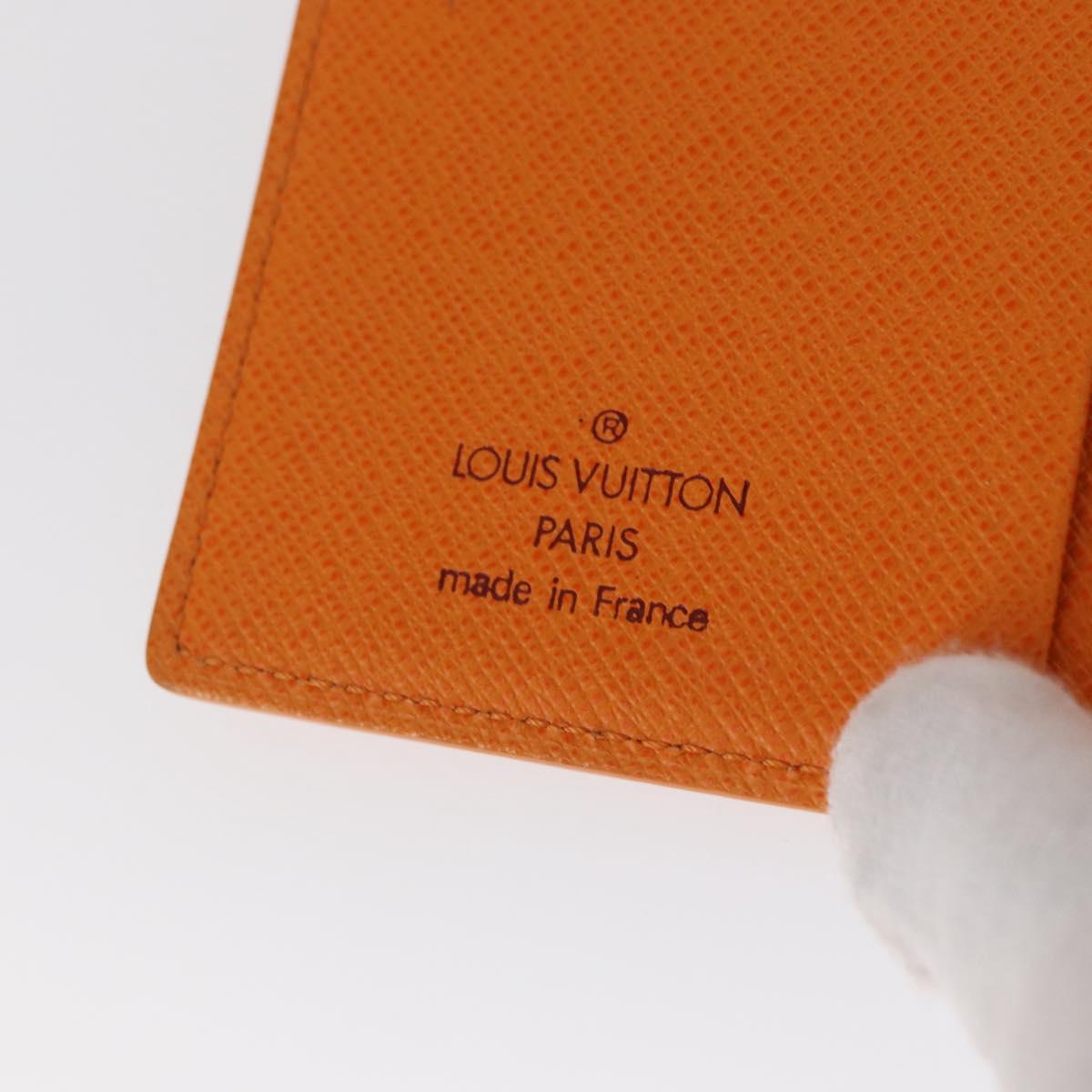 LOUIS VUITTON Epi Agenda Mini Day Planner Cover Mandarin R20007H LV Auth 162717