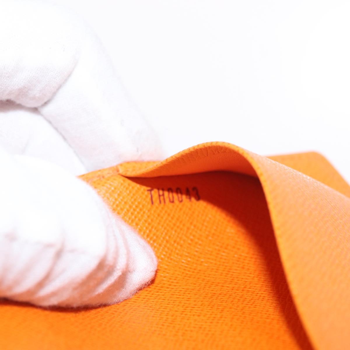 LOUIS VUITTON Epi Agenda Mini Day Planner Cover Mandarin R20007H LV Auth 162717