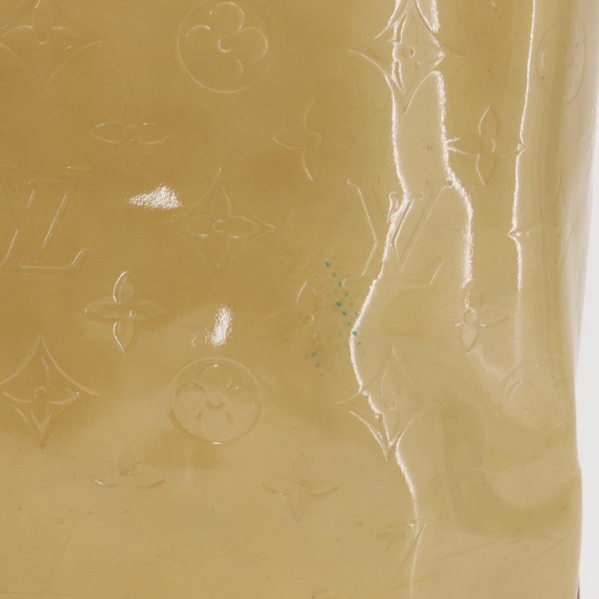 LOUIS VUITTON Monogram Vernis Reade MM Hand Bag Beige M91141 LV Auth 162727