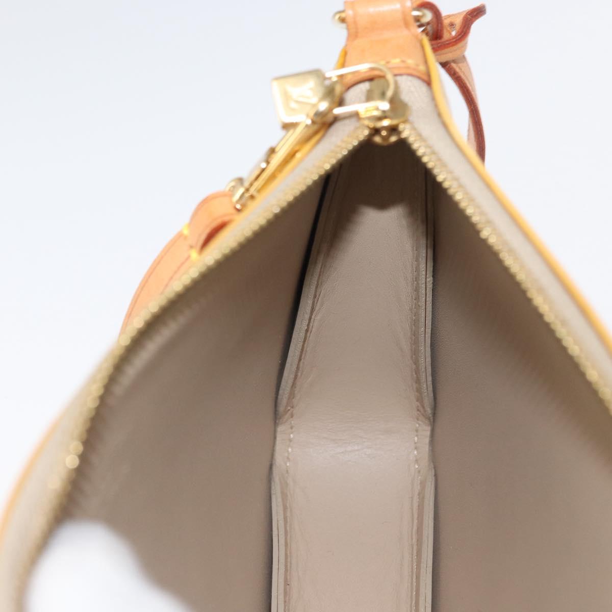 LOUIS VUITTON Monogram Vernis Lexington Accessory Pouch Beige M91010 Auth 162728