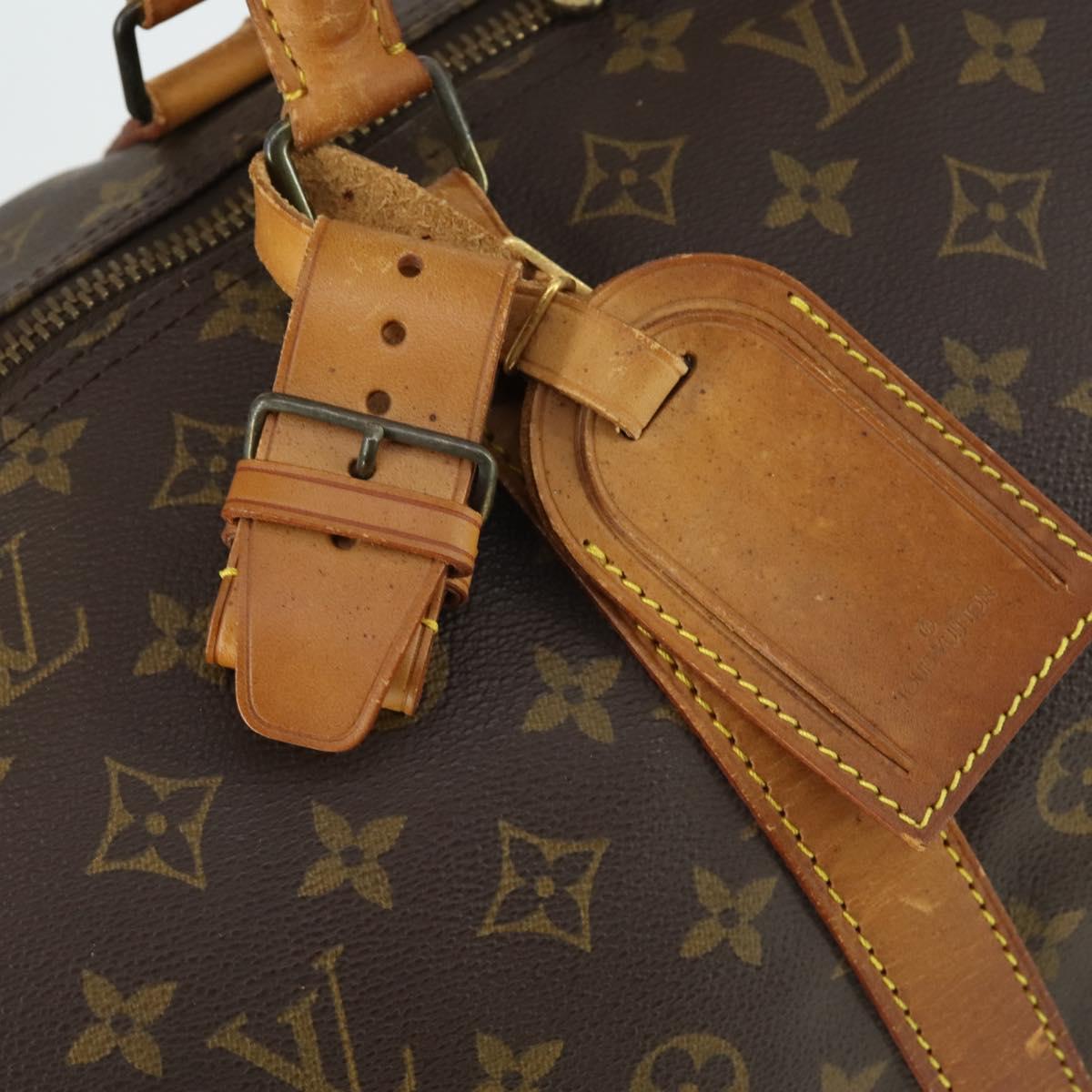 LOUIS VUITTON Monogram Keepall 60 Boston Bag M41422 LV Auth 162733