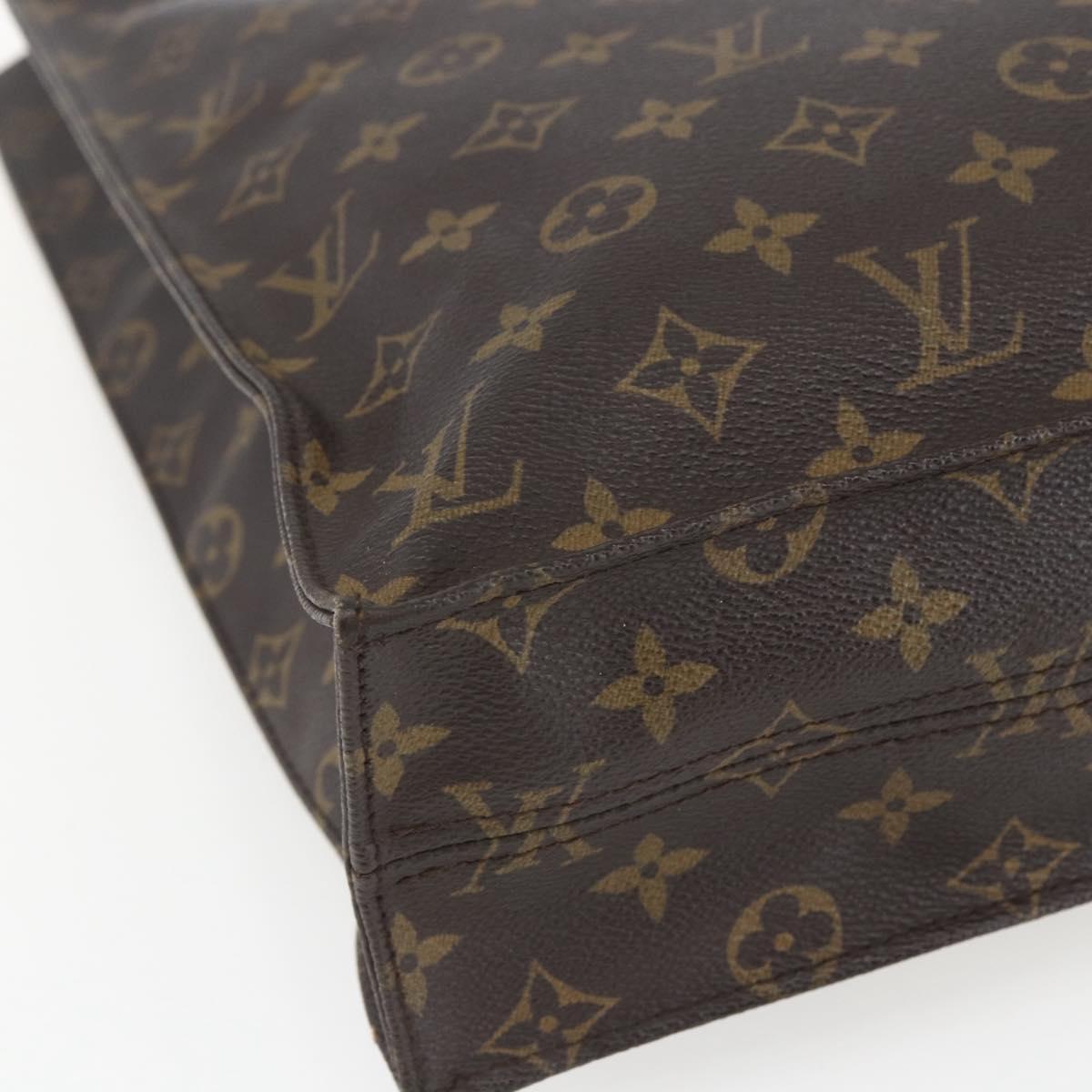 LOUIS VUITTON Monogram Sac Plat Hand Bag M51140 LV Auth 162736