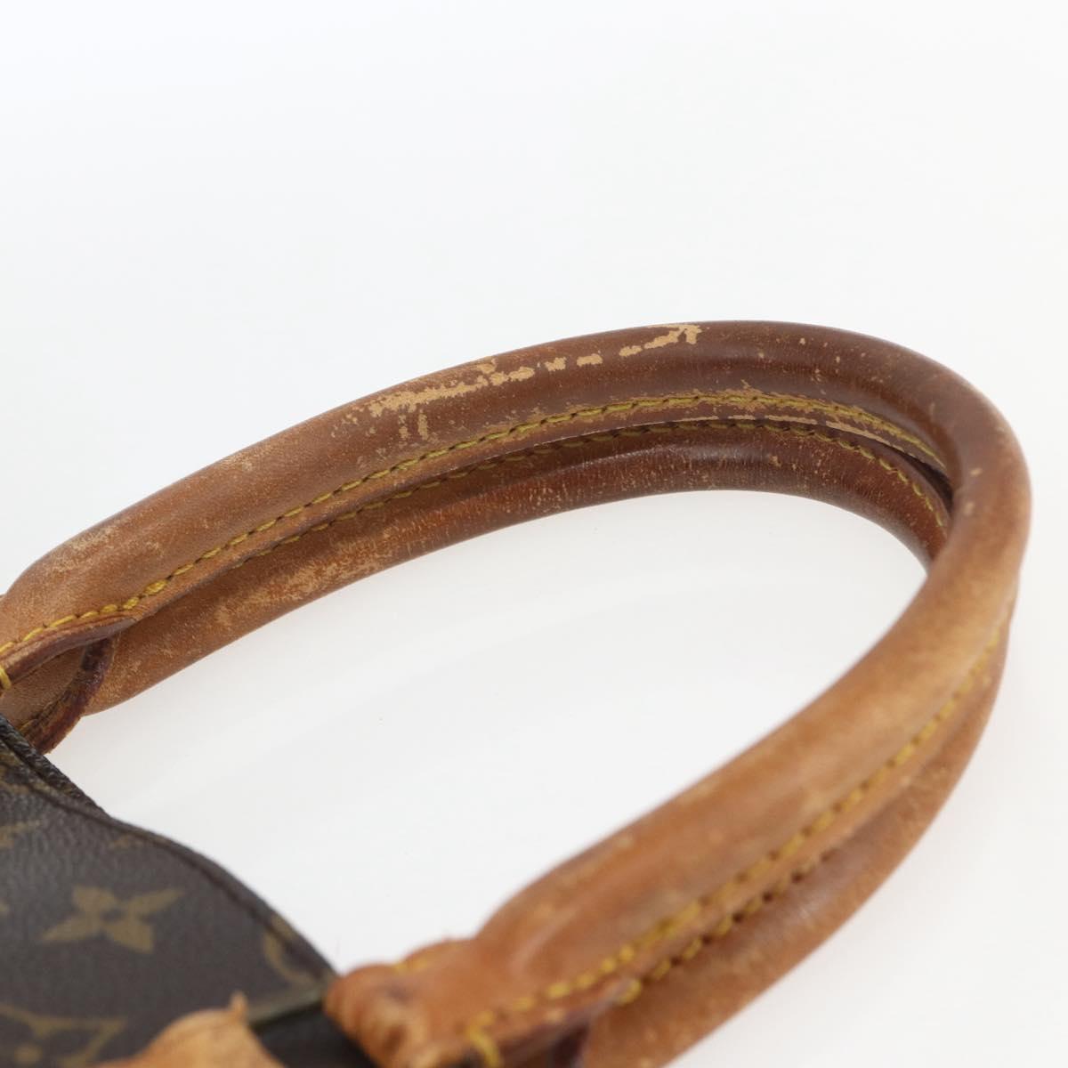 LOUIS VUITTON Monogram Sac Plat Hand Bag M51140 LV Auth 162736
