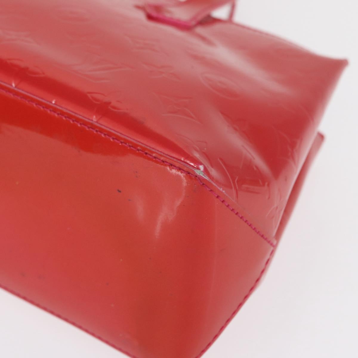 LOUIS VUITTON Vernis Wilshire Boulevard Bag Rose Pop M93643 LV Auth 162738