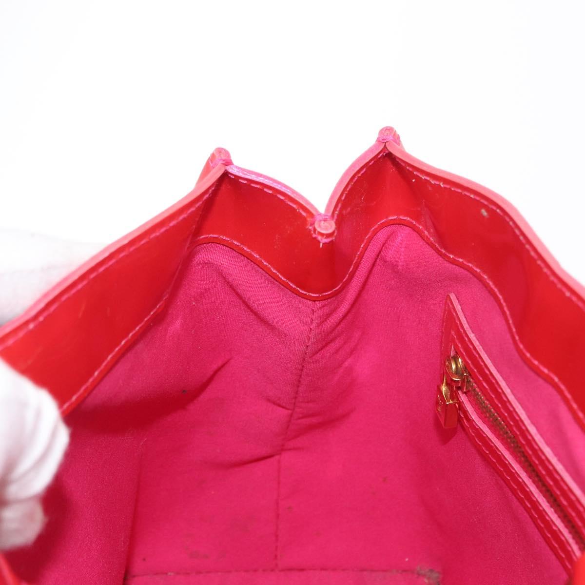LOUIS VUITTON Vernis Wilshire Boulevard Bag Rose Pop M93643 LV Auth 162738