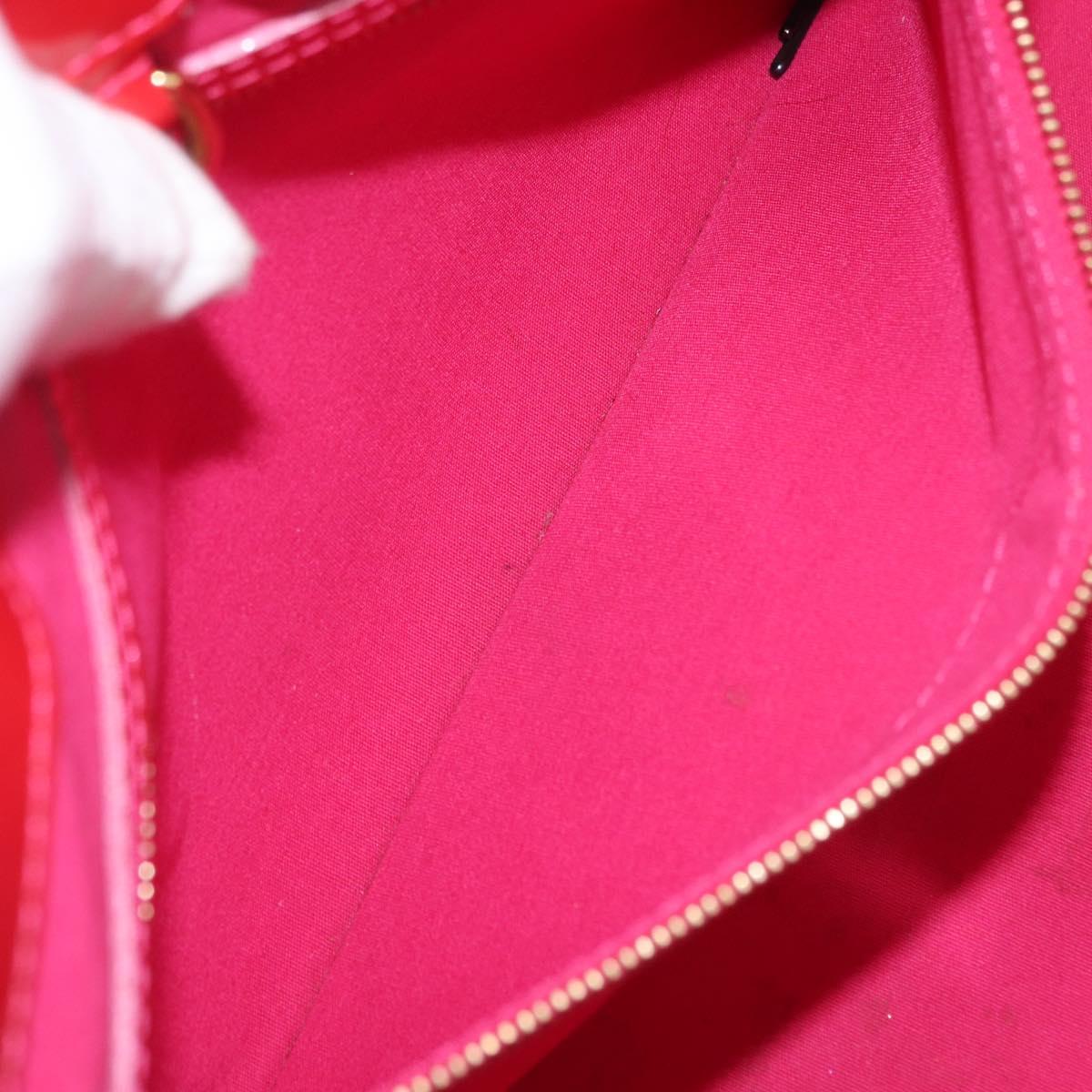 LOUIS VUITTON Vernis Wilshire Boulevard Bag Rose Pop M93643 LV Auth 162738