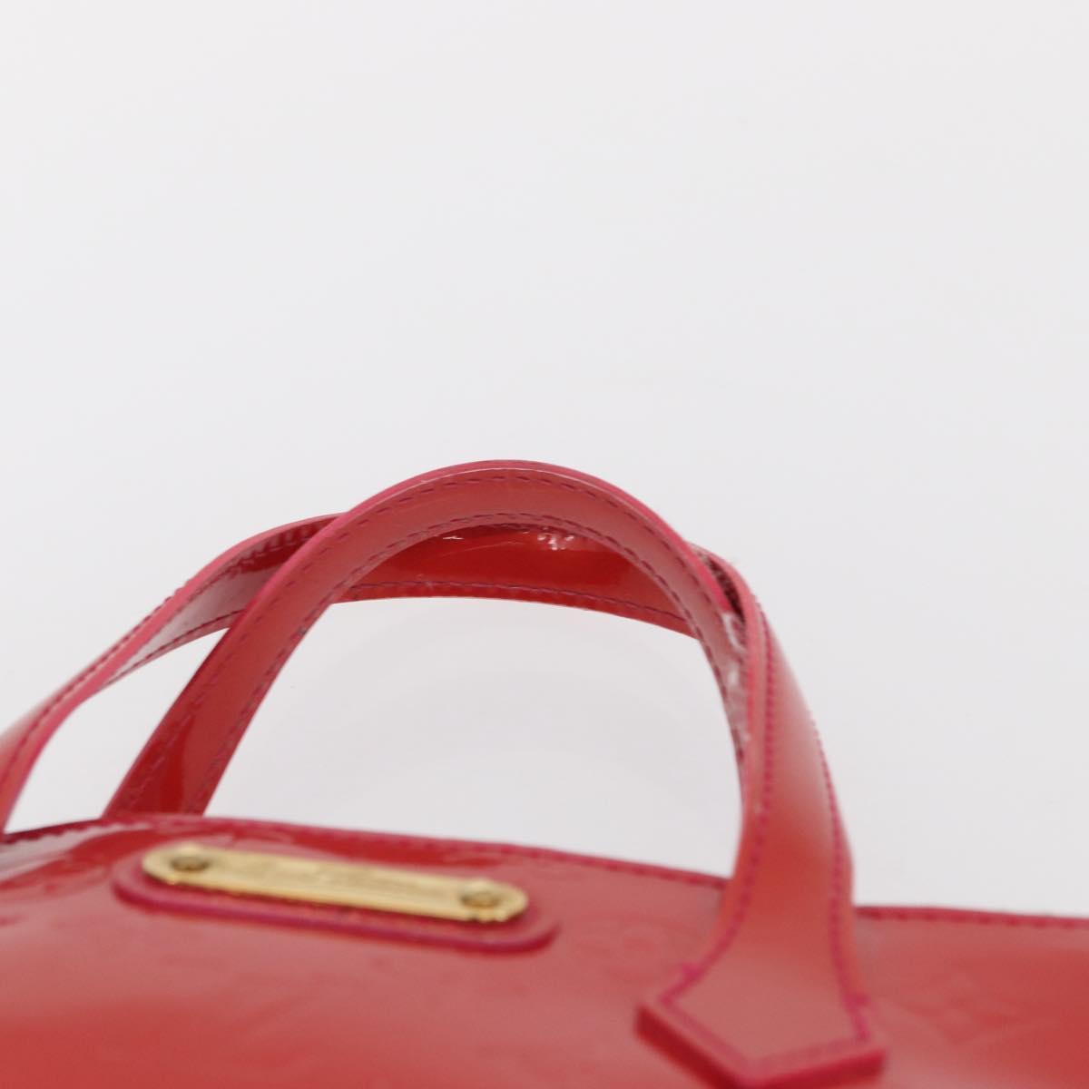 LOUIS VUITTON Vernis Wilshire Boulevard Bag Rose Pop M93643 LV Auth 162738