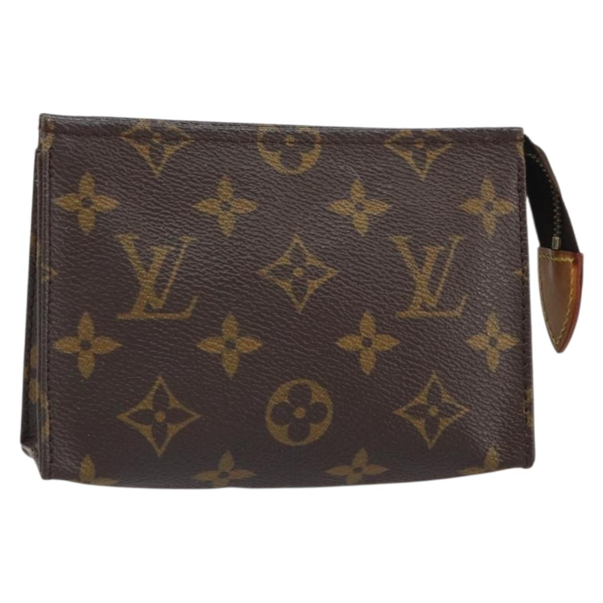 LOUIS VUITTON Monogram Poche Toilette 15 Pouch M47546 LV Auth 162741