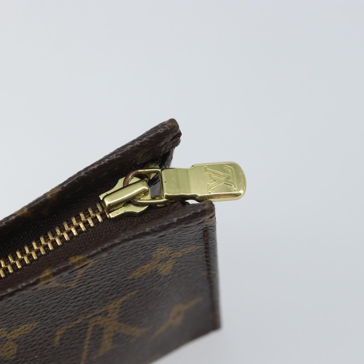 LOUIS VUITTON Monogram Poche Toilette 15 Pouch M47546 LV Auth 162741
