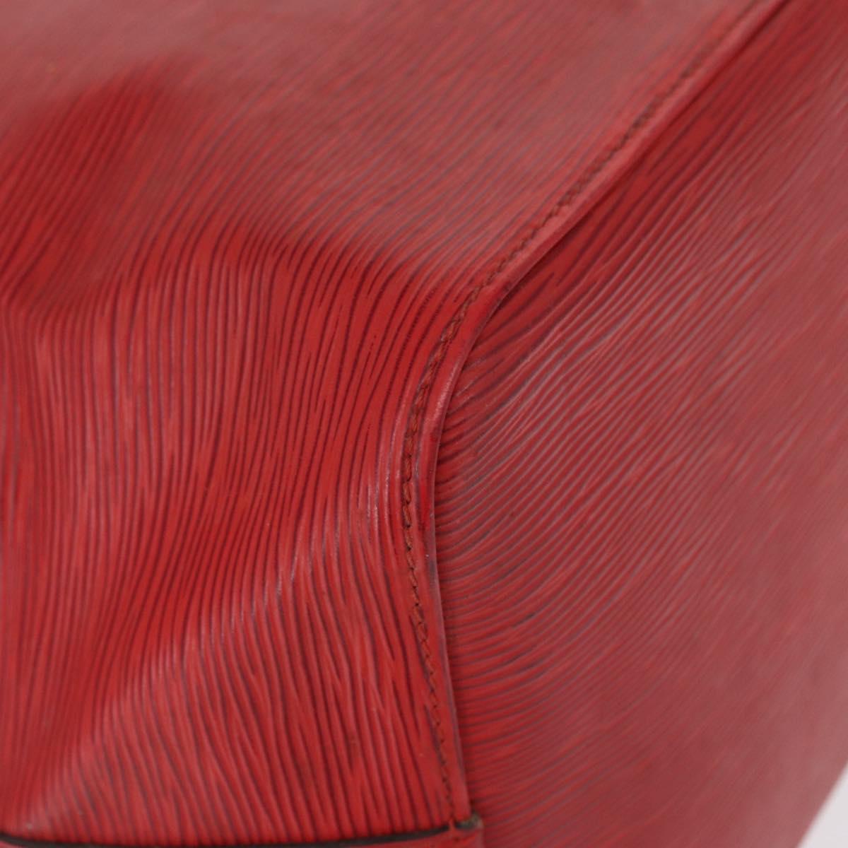 LOUIS VUITTON Epi Petit Noe Shoulder Bag Red M44107 LV Auth 162743