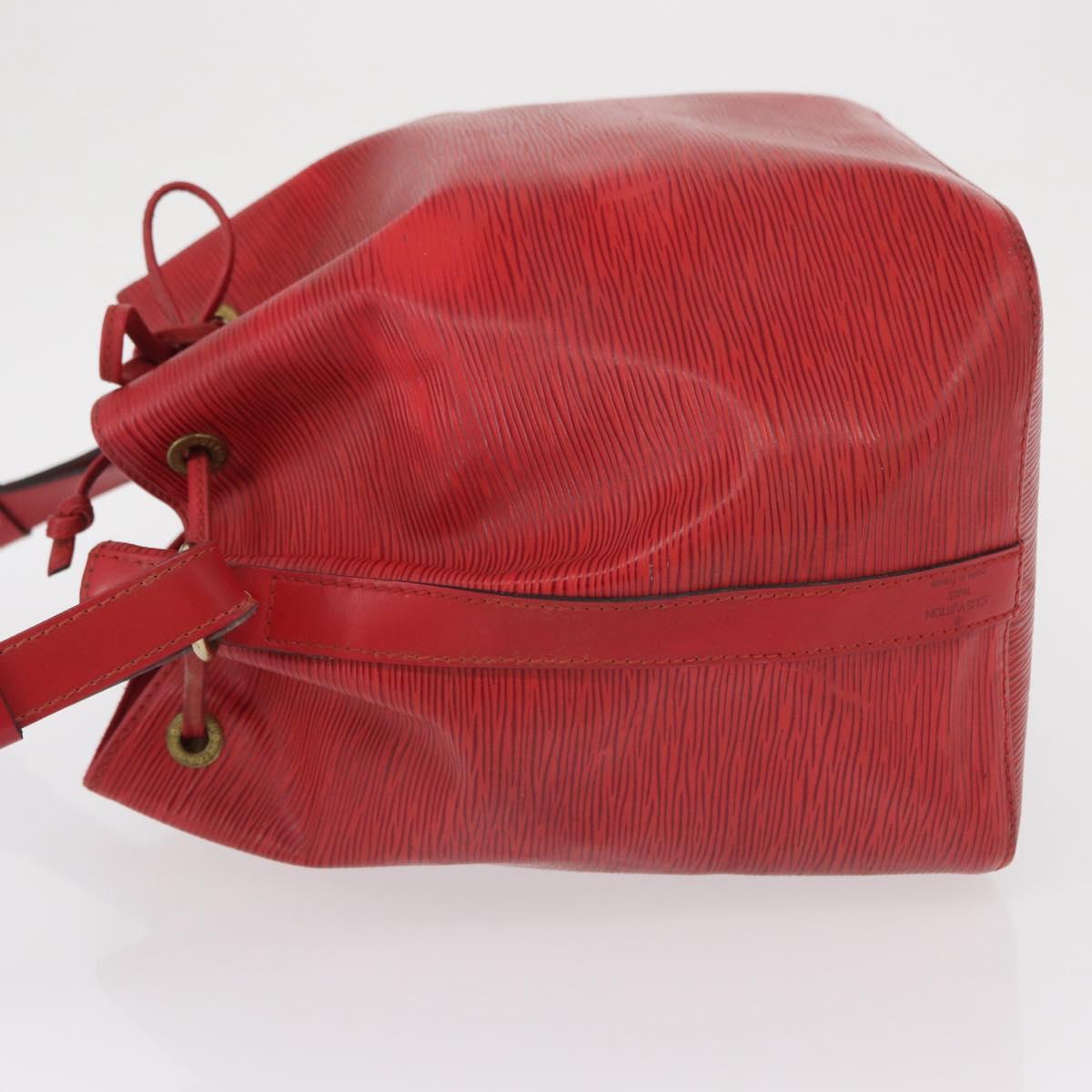 LOUIS VUITTON Epi Petit Noe Shoulder Bag Red M44107 LV Auth 162743