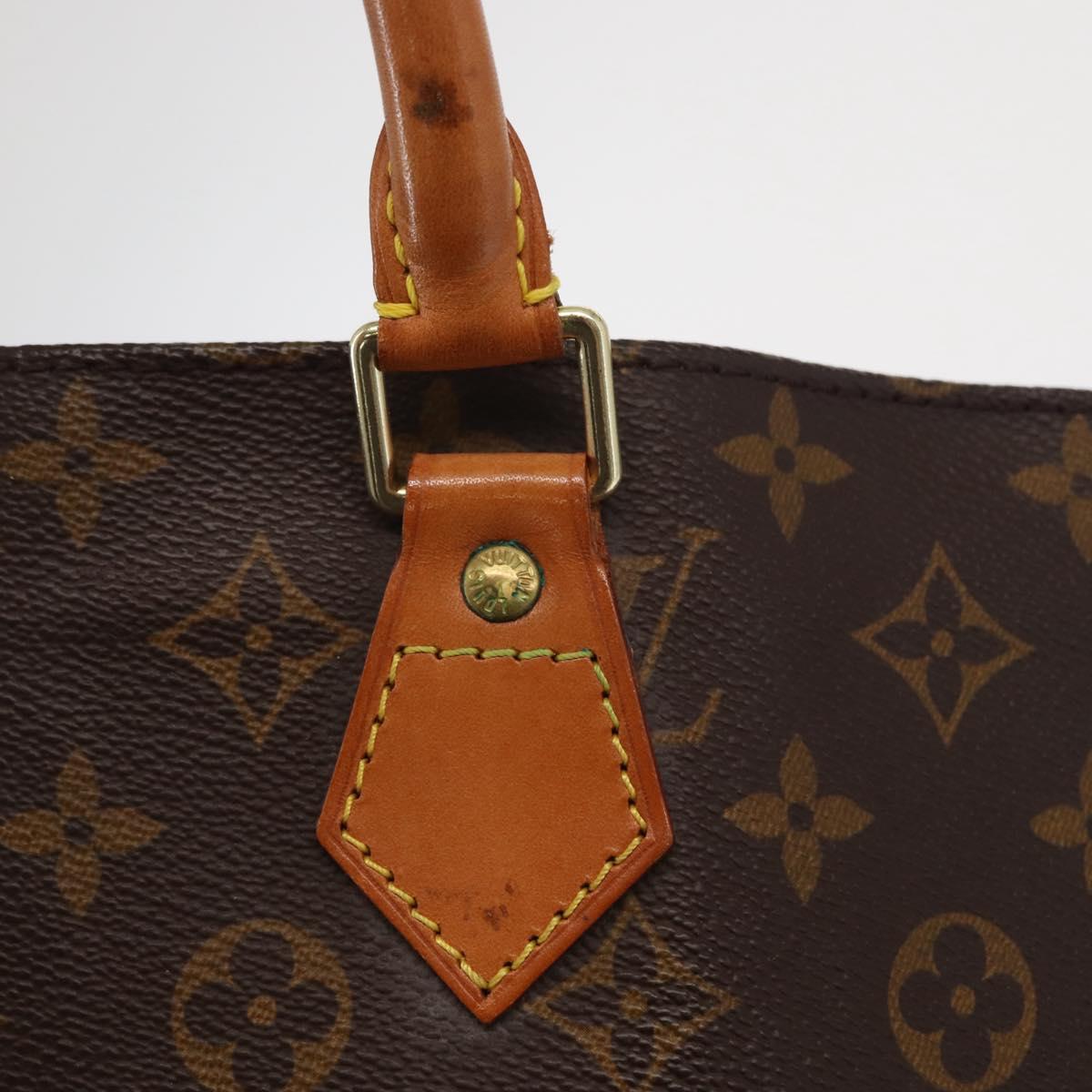 LOUIS VUITTON Monogram Sac Plat Hand Bag M51140 LV Auth 162756