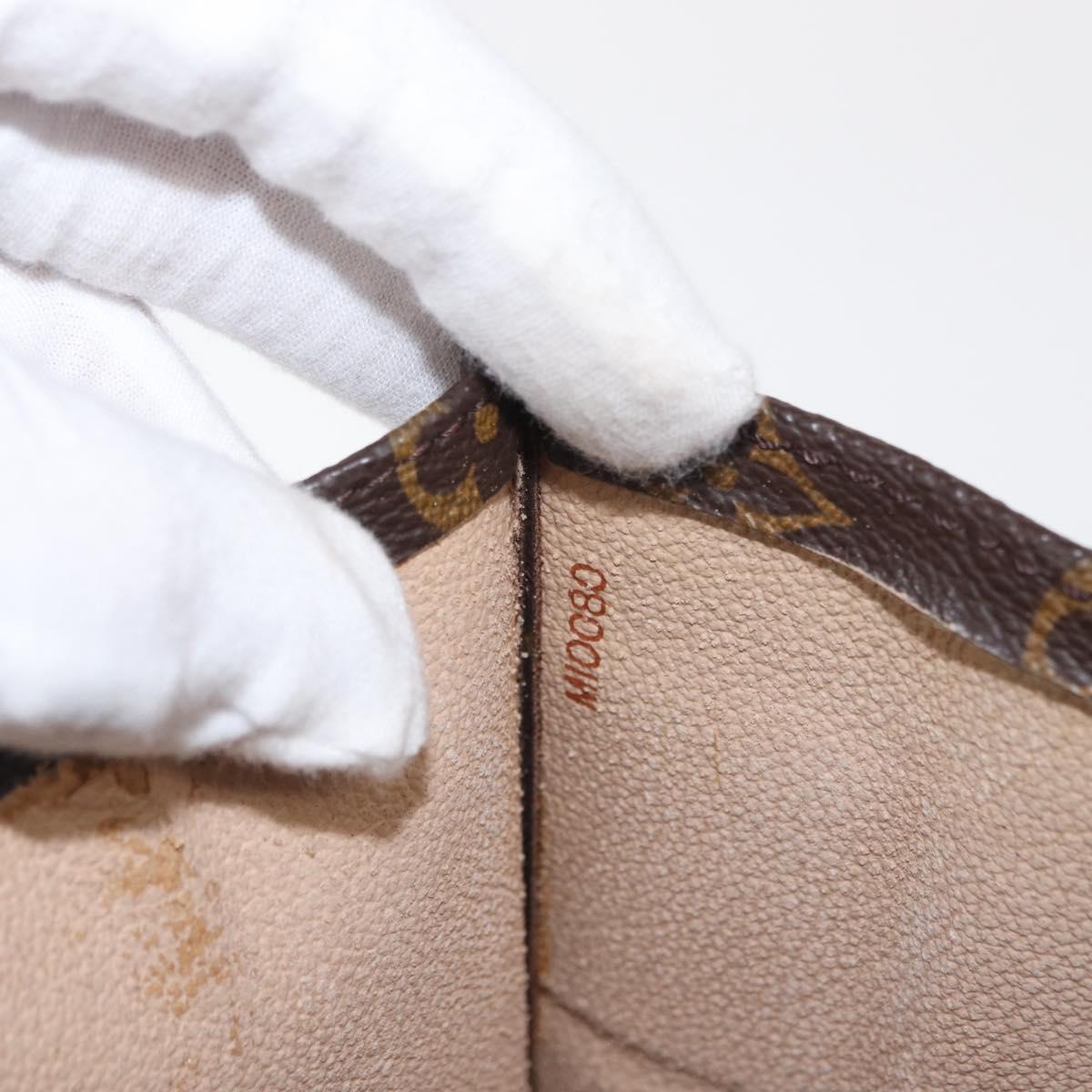 LOUIS VUITTON Monogram Sac Plat Hand Bag M51140 LV Auth 162756