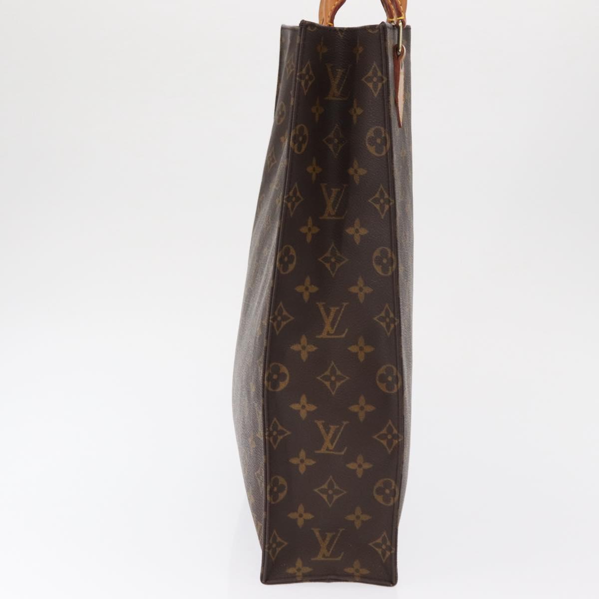 LOUIS VUITTON Monogram Sac Plat Hand Bag M51140 LV Auth 162756