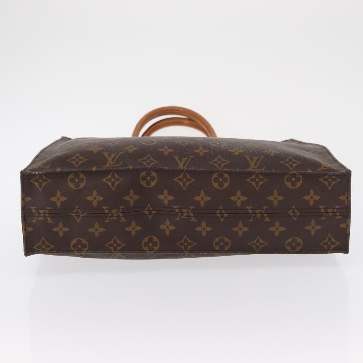 LOUIS VUITTON Monogram Sac Plat Hand Bag M51140 LV Auth 162756