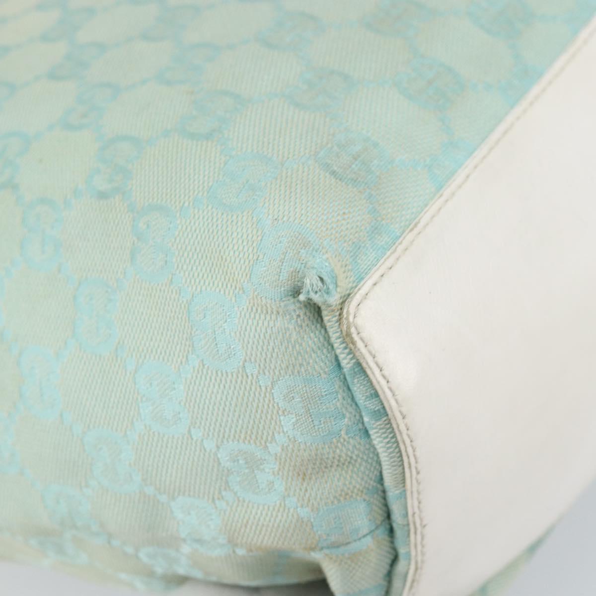 GUCCI GG Canvas Tote Bag Peppermint Gold 002 1098 3444 Auth 162762