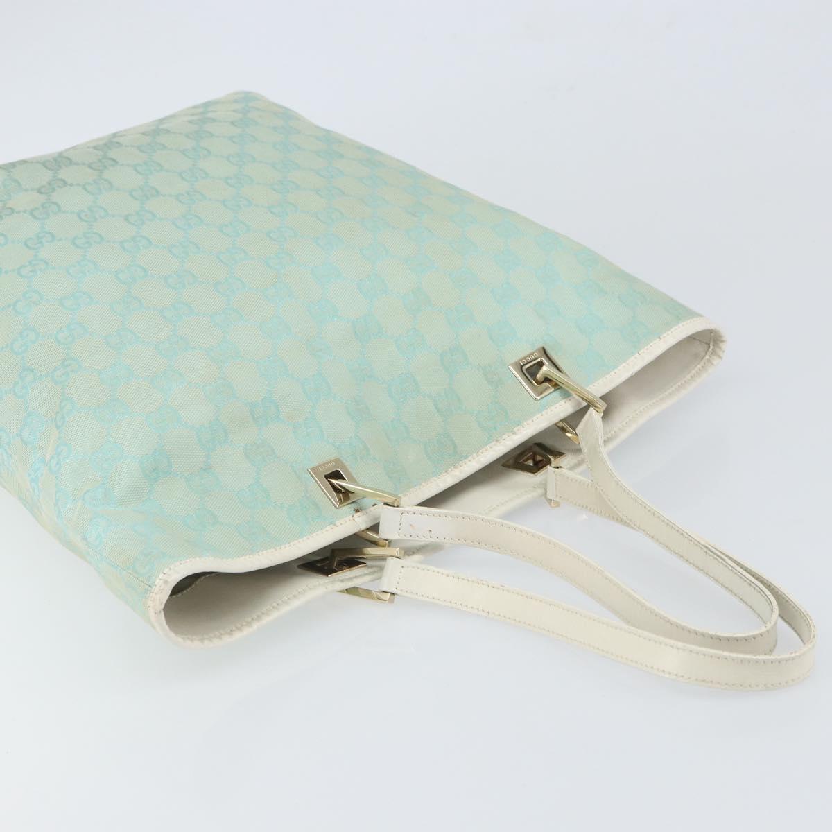 GUCCI GG Canvas Tote Bag Peppermint Gold 002 1098 3444 Auth 162762
