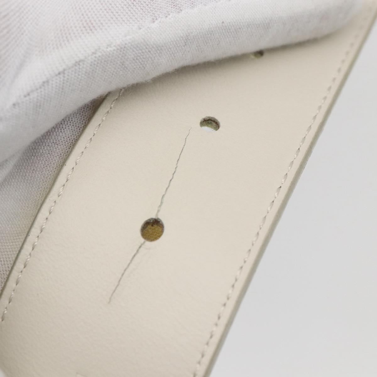 LOUIS VUITTON Monogram Prism Ceinture LV Shape Belt Silver M0219 LV Auth 162778V