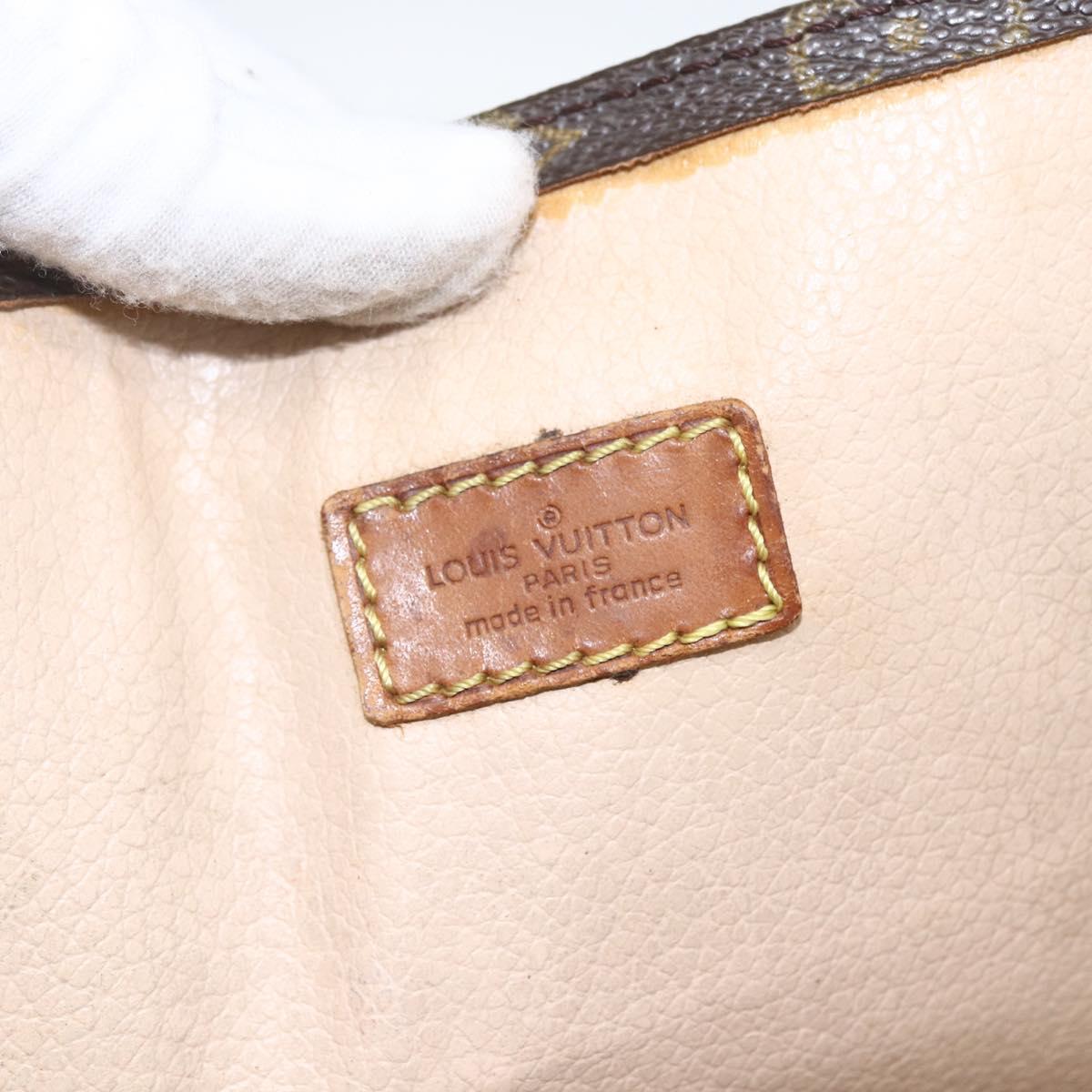 LOUIS VUITTON Monogram Sac Plat Hand Bag M51140 LV Auth 162783