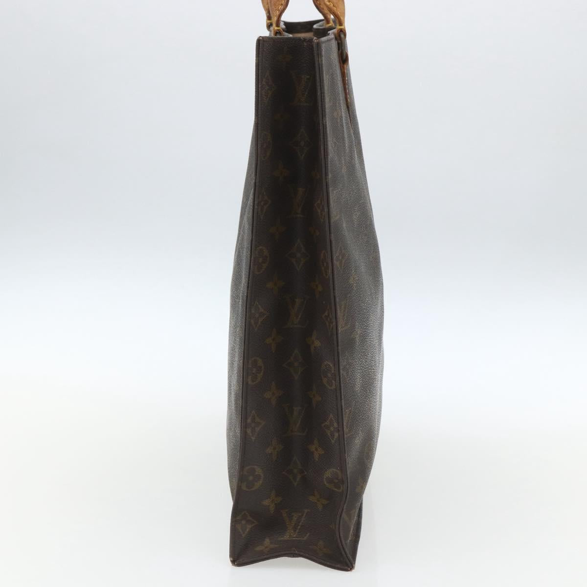 LOUIS VUITTON Monogram Sac Plat Hand Bag M51140 LV Auth 162783