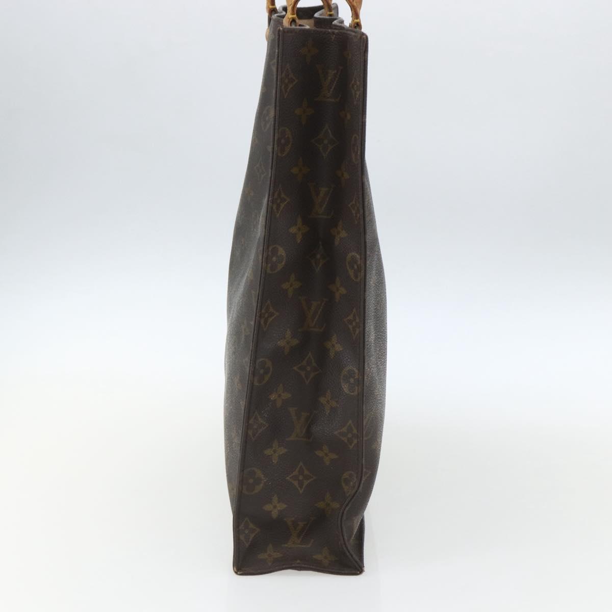 LOUIS VUITTON Monogram Sac Plat Hand Bag M51140 LV Auth 162783