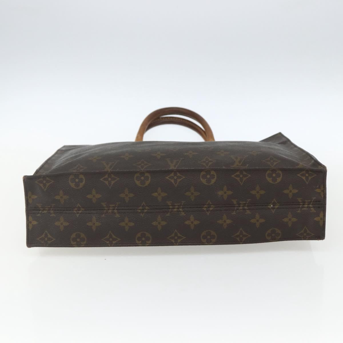LOUIS VUITTON Monogram Sac Plat Hand Bag M51140 LV Auth 162783