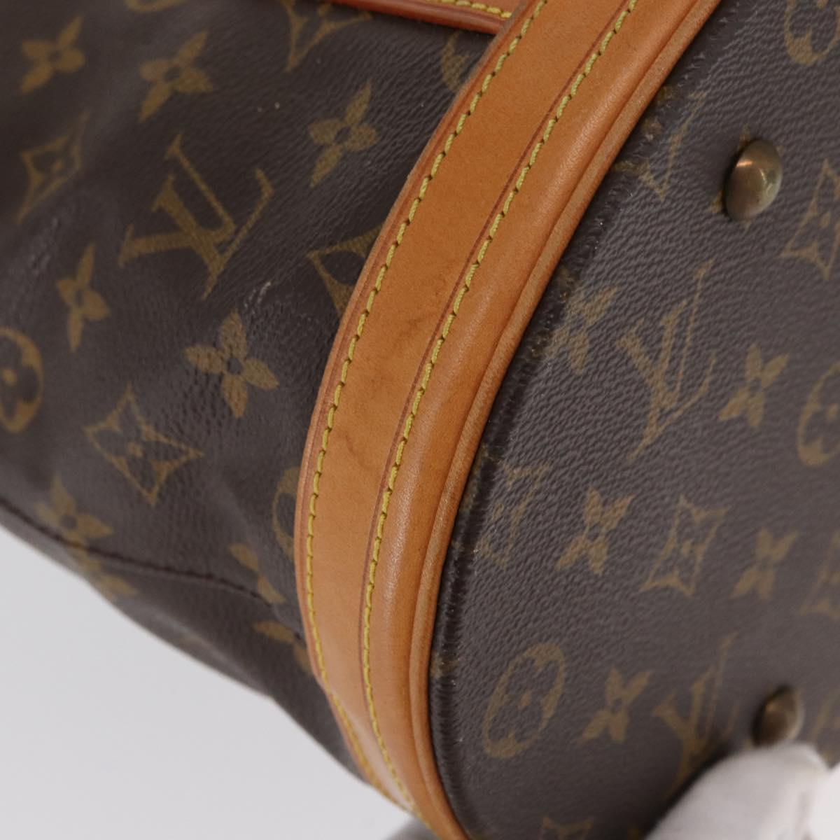 LOUIS VUITTON Monogram Bucket GM Shoulder Bag M42236 LV Auth 162785